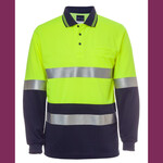 JB's Hi Vis Long Sleeve (D+N) Traditional Polo
