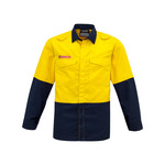 Syzmik Workwear Mens Hi Vis Spliced Shirt - FR RATED / HRC 1